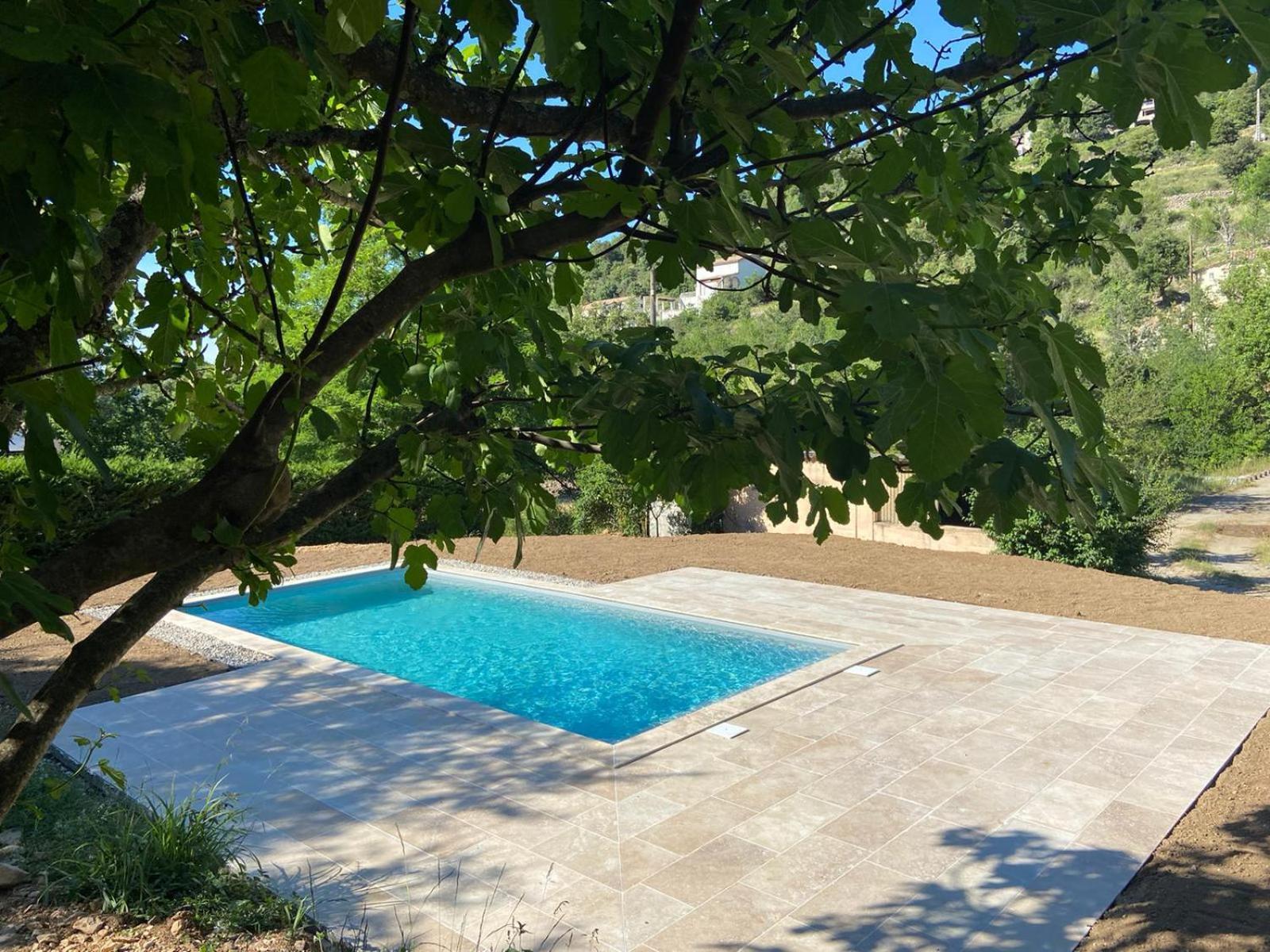 Modernisiertes Ferienhaus Mit Pool Villa Sampzon Luaran gambar